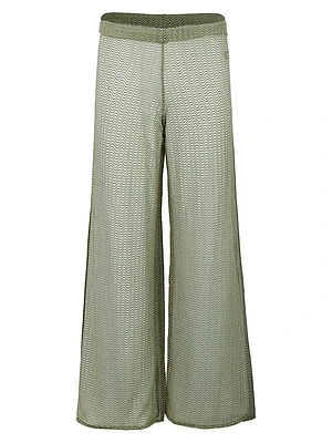 Gem Mesh Cover-Up Pants