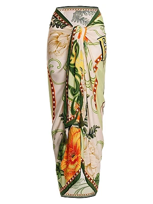 Marine Ete Scarf-Print Pareo