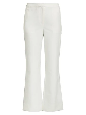 Techno Cotton Flared Trousers