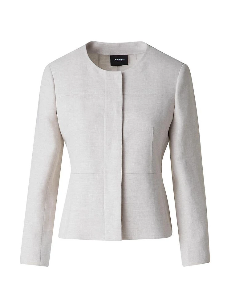 Tina Twisted Linen Jacket