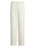 Gordon Wool Pleated Ankle Pants