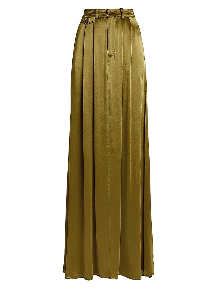 Demetrius Satin Maxi Skirt