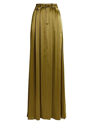 Demetrius Satin Maxi Skirt