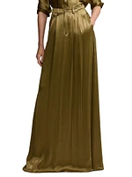 Demetrius Satin Maxi Skirt