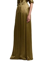 Demetrius Satin Maxi Skirt