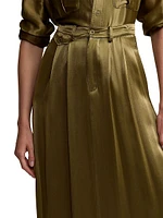 Demetrius Satin Maxi Skirt