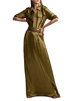 Demetrius Satin Maxi Skirt