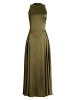 Sienna Satin Sleeveless Midi-Dress