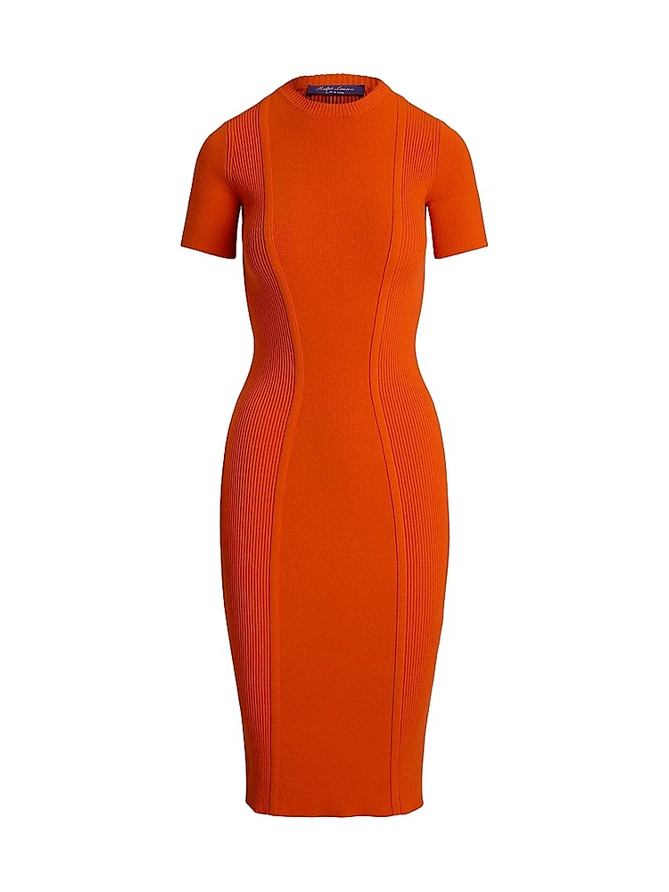 Cashmere Bodycon Knee-length Dress