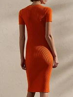 Cashmere Bodycon Knee-length Dress