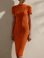 Cashmere Bodycon Knee-length Dress
