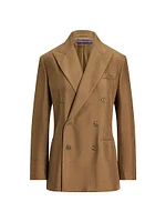 Timothy Satin Double-Breasted Blazer