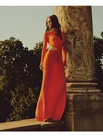 Twist Cut-Out Jersey Gown