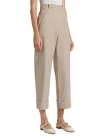 Palio Cotton Wide-Leg Crop Pants