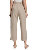 Palio Cotton Wide-Leg Crop Pants