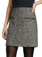 Cosa Wool-Blend Tweed Miniskirt