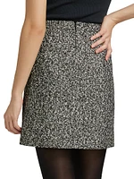 Cosa Wool-Blend Tweed Miniskirt