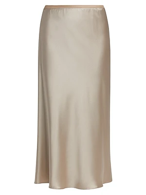 Carnet Silk Midi-Skirt