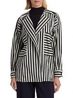 Paio Striped Cotton-Silk Jacket