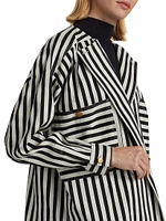 Paio Striped Cotton-Silk Jacket