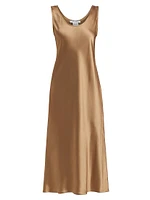 Banjo Silk Slip Midi-Dress