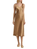 Banjo Silk Slip Midi-Dress