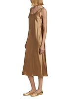 Banjo Silk Slip Midi-Dress