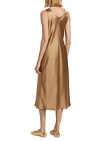 Banjo Silk Slip Midi-Dress