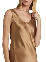 Banjo Silk Slip Midi-Dress