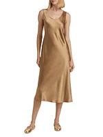 Banjo Silk Slip Midi-Dress