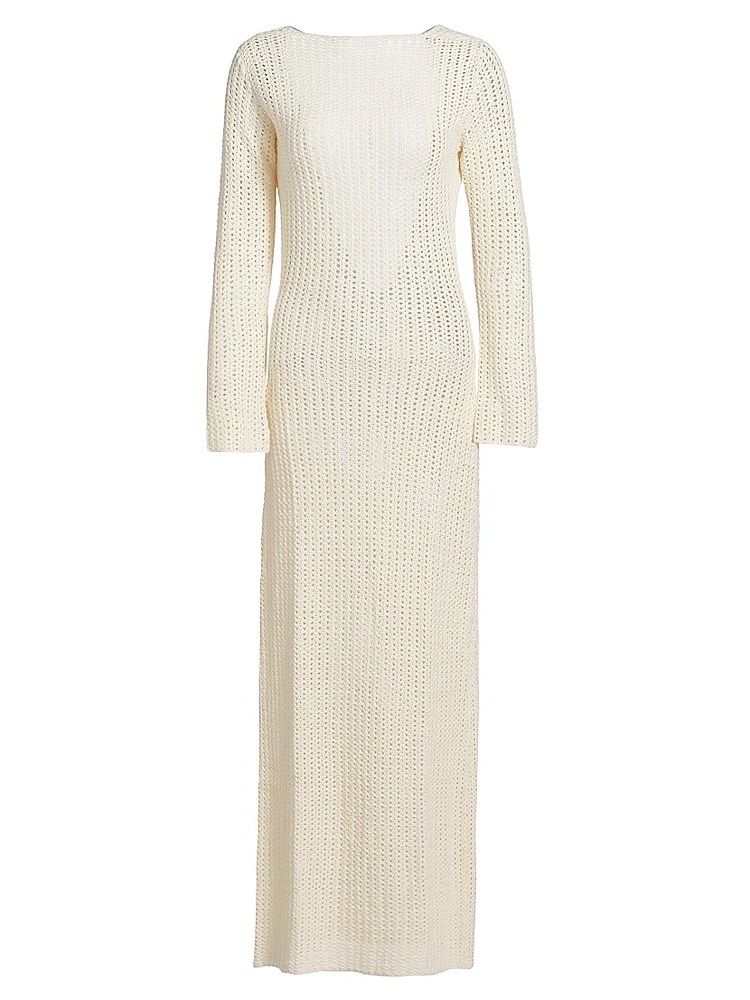 Spondylus Misha Crochet Maxi Dress