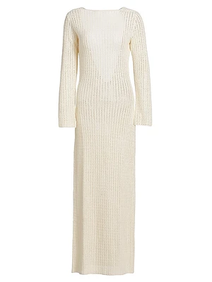 Spondylus Misha Crochet Maxi Dress