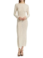 Spondylus Misha Crochet Maxi Dress