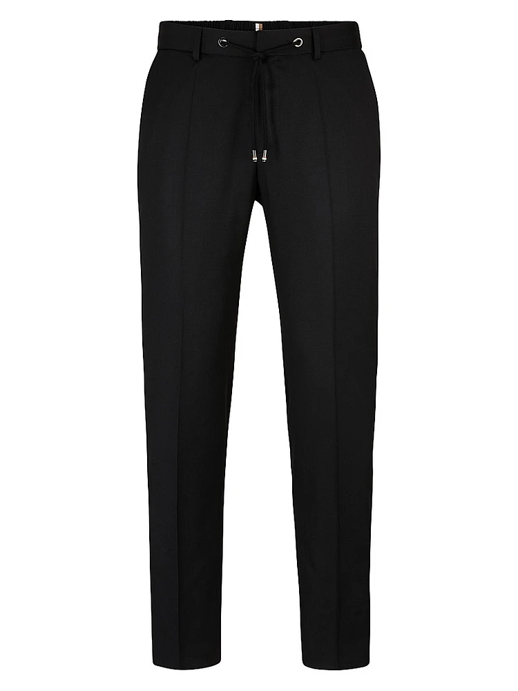 Drawstring Trousers Virgin Wool Serge
