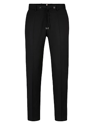Drawstring Trousers Virgin Wool Serge