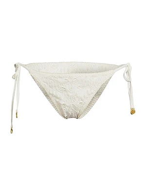 Seashell Eyelet Tie Bikini Bottom