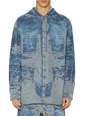 Dewnys Denim Hooded Shirt