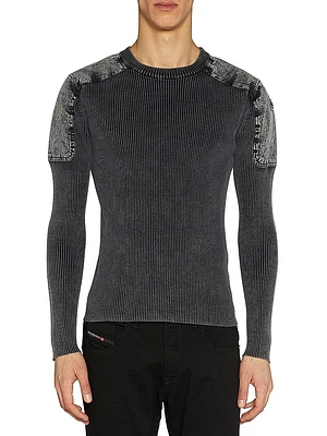 Martin Rib-Knit Crewneck Top