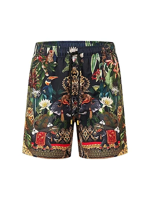 Camilla x White Lotus Mid-Length Board Shorts