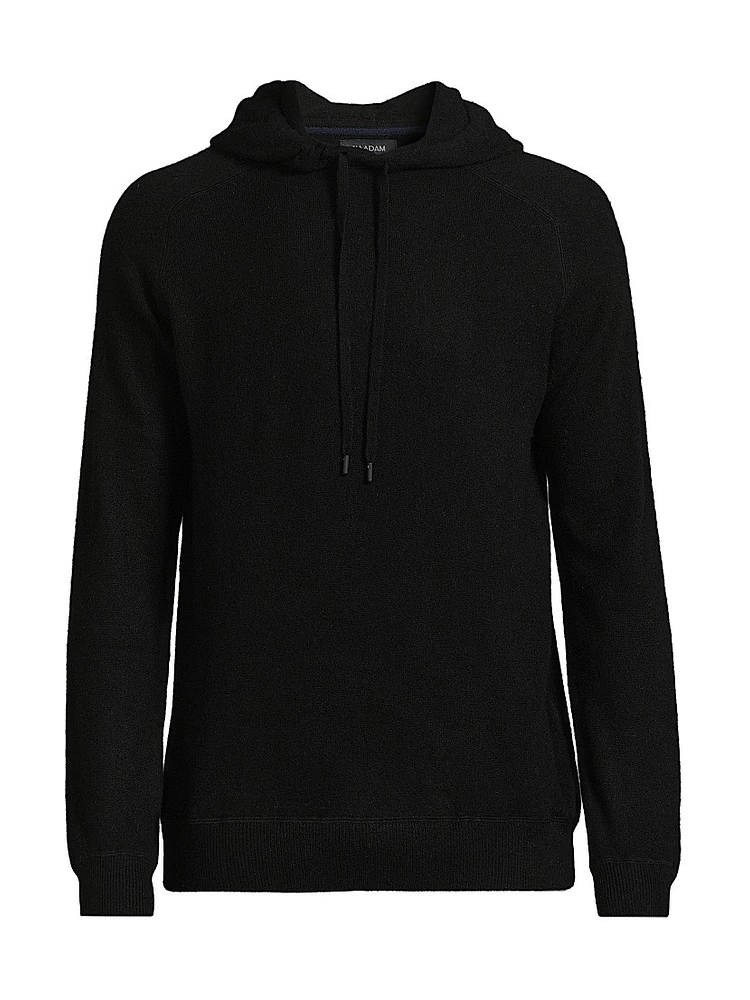 Contrast-Trimmed Cashmere Hoodie