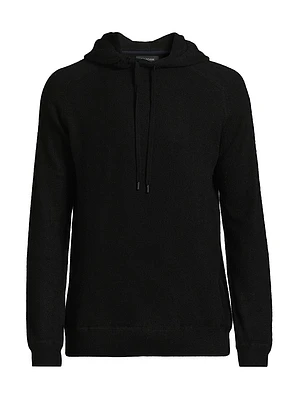 Contrast-Trimmed Cashmere Hoodie