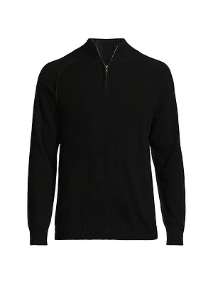 Cashmere Quarter-Zip Sweater