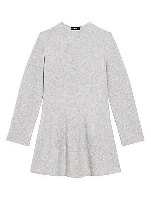 Wool-Cashmere Flounce Minidress