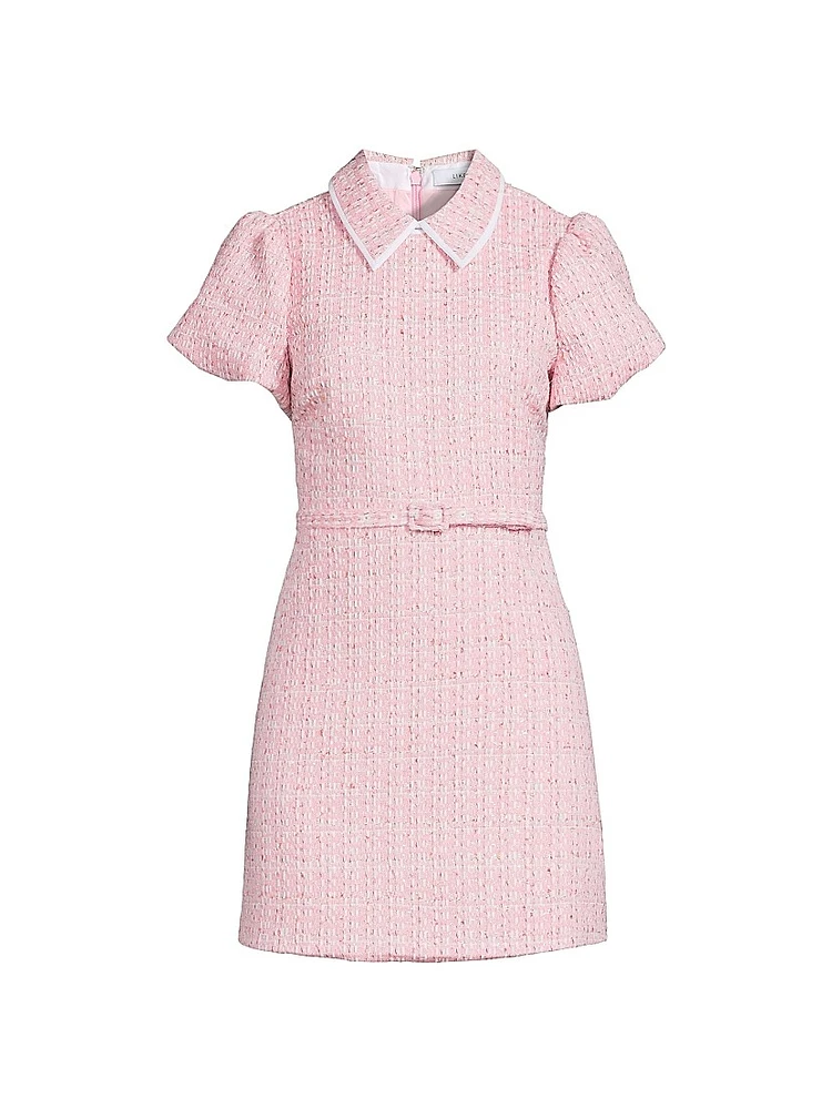 Norma Metallic Tweed Minidress