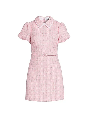Norma Metallic Tweed Minidress