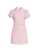 Norma Metallic Tweed Minidress