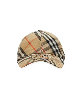 Check Twill Cap