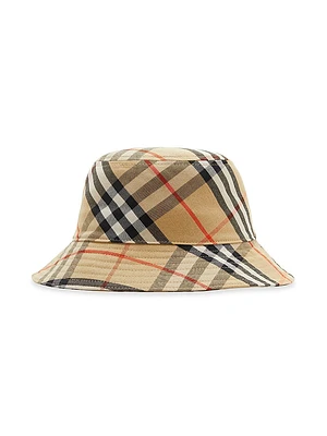 Check Twill Bucket Hat
