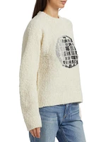 Hand-Knit Disco Ball Sweater