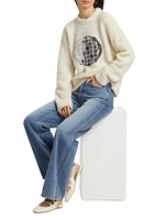 Hand-Knit Disco Ball Sweater